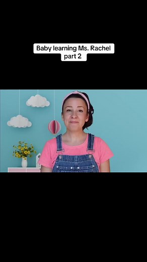 Baby learning with Ms. Rachel part 2 #baby #babyfever #babytiktok #babylove #babyshark #babyrachel💕