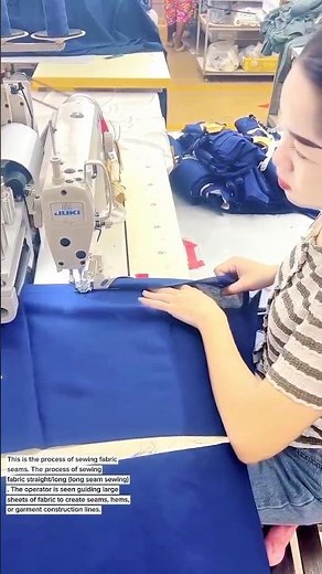 Precision Industrial Sewing Process Using JUKI Machine – Garment Factory Workflow