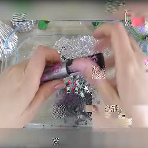 748K views · 8.3K reactions | Mixing SILVER SLIME - Mixing makeup and glitter into Clear Slime - Satisfying Slime Videos | Luxury Cosmetics | Facebook