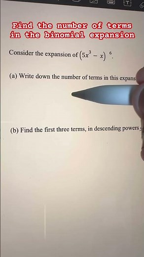 Finding the number of terms in the binomial expansion | binomial theorem