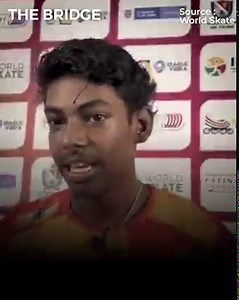 553K views · 28K reactions | For the first time ever, India won a medal at a World Championships in speed skating as Velkumar Anandkumar, under the pouring rain in Ibague, Colombia, bagged the silver medal in the 15k elimination race Junior Men. Here's how the youngster accomplished this special feat: | The Bridge | Facebook