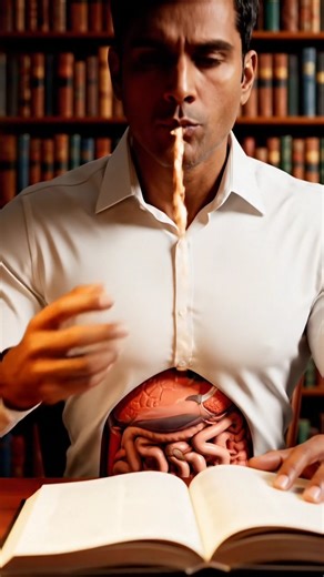 3D Animation Shows Human Body Digestion System Process While Eating Food #Health #Anatomy