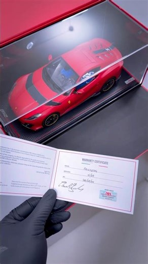 Ferrari 812 Competizione Rosso F1 75 FINE MODELCARS COLLECTION STUDIO #COLLECTION 1:18❤️‍🔥ferrari