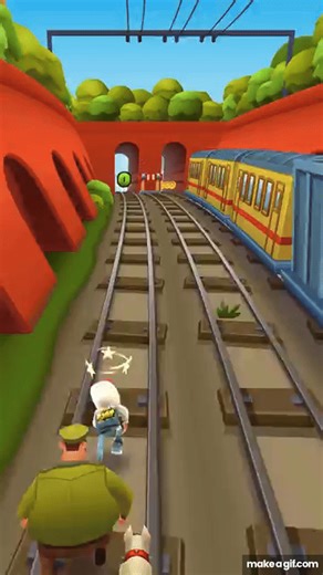 Subway Surfers (2024) - Gameplay [4K 9x16] No Copyright on Make a GIF