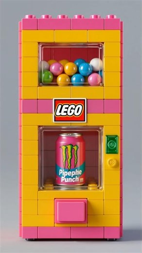 Working Soda Lego Vending Machine #lego #Monster