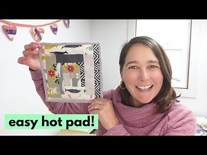 15 minute Christmas gift! How to sew a hot pad.