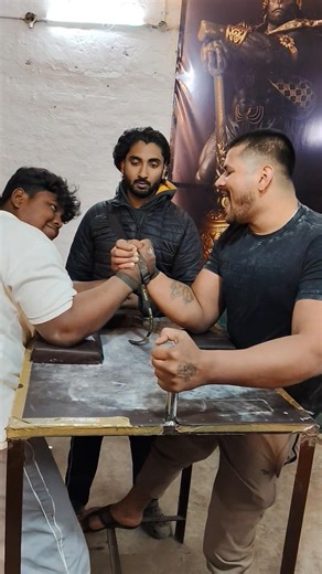 Open category challenge with Bihari kimkima🦍🏆| #armwrestling #shortsfeed #viral #trending