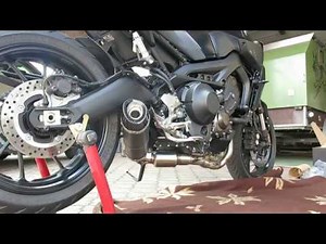 LeoVince LV One Evo for Yamaha MT-09 exhaust comparison