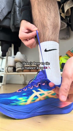 How to tie a runners knot and what it does🪢🏃🏻‍♂️ #running #runnersloop #runnersknot #howtotieknot