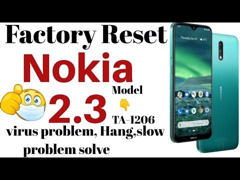 Nokia 2.3 Factory Reset / Model TA-1206 / virus,Hang,slow problem solve #settings_bd #nokia #factory