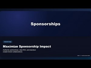 How to Get Sponsorships on YouTube (Complete Guide)
