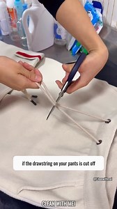 1.8M views · 28K reactions | ✨ How do you usually tie the drawstring on your pants? Try this method—it’s both convenient and stylish!  . . . #LifeHacks #DrawstringHack #SweatpantsStyle #FashionTips #EasyTricks | Mei Johnson | Facebook