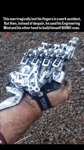 Lost 4 Fingers… So He Built a Terminator Bionic Hand With Just ONE Hand 🦾🤯