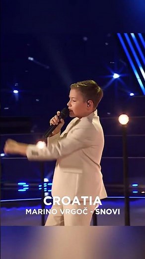🇭🇷 Croatia: Live from JESC 2025 of Marino Vrgoč – "Snovi". #eurovision #song #esc