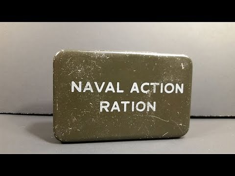 1945 British Royal Navy Naval Action Ration Pilot Survival Vintage MRE Candy Taste Test Review