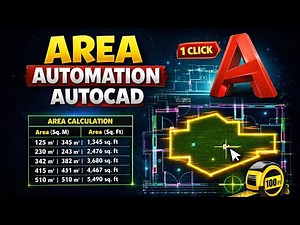 Area Automation AutoCAD Save 80% Time : LISP