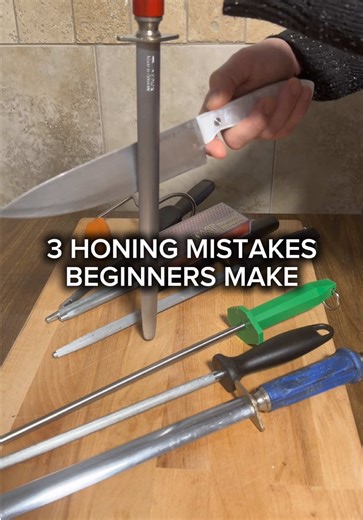 Bad honing makes knives dull. Control matters more than speed. Learn from experienced steel and knife users. #butcher #knifeskills #honing #chefknife #butchertips