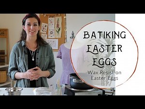 Color Easter Eggs with this EASY Batik Technique