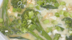 Chinese tofu egg and prawn recipe