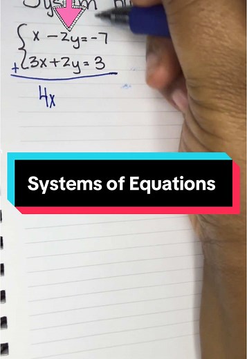 Solving Systems of Equations Using Elimination Method