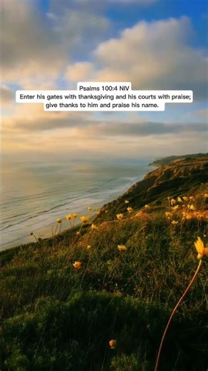 Enter His Presence with Thanksgiving | Psalm 100:4 #psalm100 #bibleverse #praisethelord