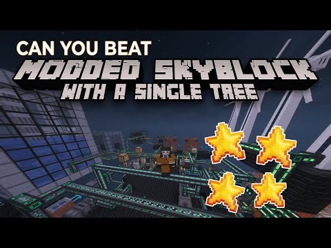 Beating Modded Skyblock with Just a TREE - Chapter 4