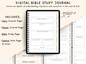 Digital Bible Study Journal - Etsy