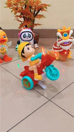 Heli boy propeller bike acrobatics