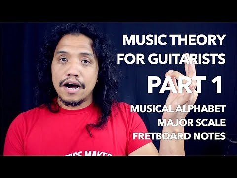 PART 1 Music Theory for Guitarists | Musical Alphabet - Major Scale - Mastering Fretboard Notes