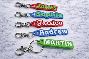 Custom 3D Printed Name Keychain - Personalized Key Ring - Etsy Canada