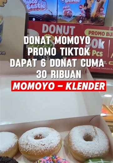 Momoyo klender ada promo nih 6 donat momoyo cuman 30 ribuan & bisa dituker di momoyo klender #januariasiknyamakan #momoyo #momoyoklender #momoyoicecream #promomakanharian