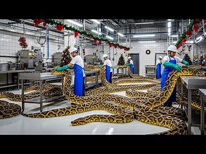 Inside China’s Python Processing Factory – From Farm to Luxury Leather