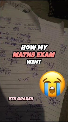 Maths exam review 🙏🏻 as a 9th grader 😭 #cbse #minivlog