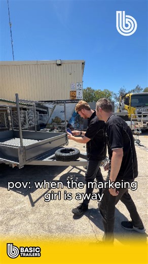 POV: Marketing's away and the sales boys are filming 🎥 At least they tried 😅 📞For trailers and not camera angles, call 𝟏𝟑𝟎𝟎 𝟕𝟕𝟎 𝟕𝟕𝟎 #BasicTrailers #WorkHumour #TradieHumour #WorkshopLife #AussieHumour #WorkMates #BehindTheScenes #FunnyReels #ReelsAustralia #TikTokAustralia #SupportLocal #AdelaideBusiness #SouthAustralia #TradieContent | Basic Trailers