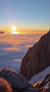 Witness a Cloud Ocean: Mountains Like Islands! #Nature #Shorts