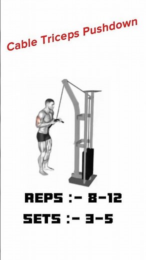 Cable Triceps Pushdown 💥 Sculpt Your Arms FAST!