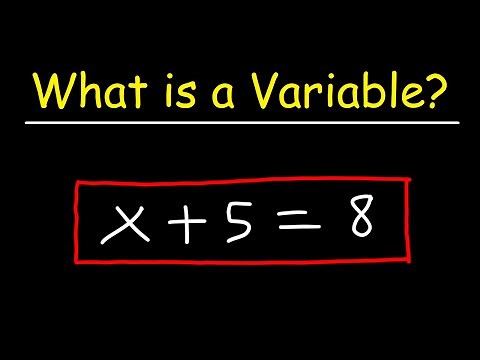 What is a Variable?