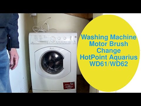 Hotpoint washing machine motor not working, now does! HotPoint Aquarius WD61 WD62 Brush Change