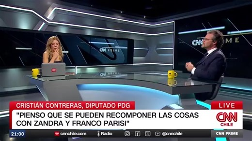 🚨 El Diputado Cristián Contreras Radovic junto a la Relacionadora Pública Mónica rincón entrevista en CNN CHILE.... Contreras enfatiza ,No soy antivacunas, solo quiero que el plan de vacunación se revise y sea voluntario (en determinados casos) para que cada chilena y chileno, siendo mayor de edad, decida de forma informada sobre su salud.es una reforma constitucional (boletín 18.138-07), la cual establece la voluntariedad de la vacunación en toda la población . ✒️