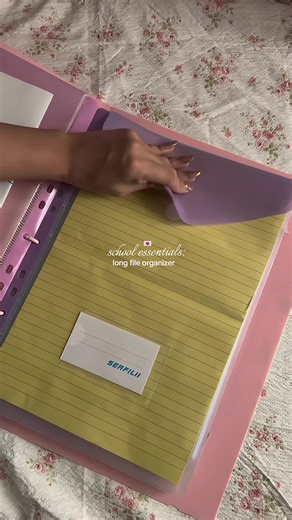 school essentials: long file organizer! #fileorganizer #organizer #file #folder #stationery