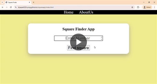 Square Finder App: JavaScript Form Handling Validation | Diya Patil posted on the topic | LinkedIn