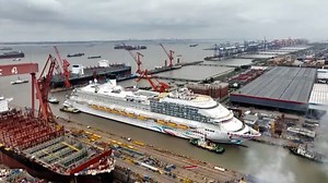 China’s first homegrown large cruise ship undocks in Shanghai