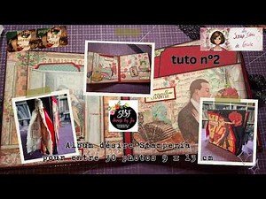 Album #29 from Stamperia: a mini album with 30 9x13 photos. Tutorial #2 #stamperia #scrapbooking ...