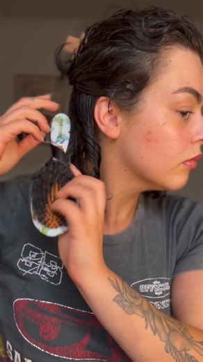 3.1K views | Calling all curly girls! Our hairbrushes are your secret weapon for brushing curls with care. Designed with specially crafted bristles, they gently glide through your curls, enhancing definition and promoting natural bounce. Say goodbye to frizz and hello to beautifully brushed curls! ✨ @bethjeanhunter⁠ ⁠ Artwork by @claremackieillustration | Rock and Ruddle | Facebook