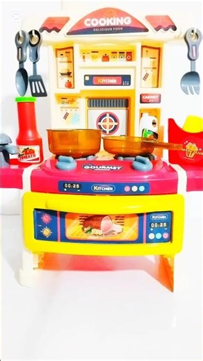 Kids Toy Kitchen Set Fun Cooking Playtime with Mini Stove & Accessories #toys #asmr # #cute #art