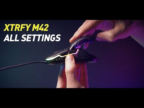 Xtrfy M42 – Adjust the shape, LED colors and settings | Video Manual