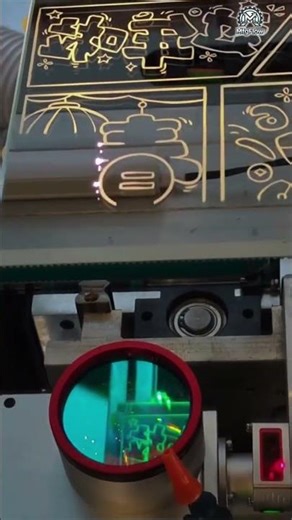 Laser magic? Smart mirror light strips get laser-engraved with festive designs in seconds