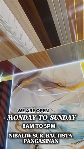 ANNIVERSARY MEGA SALE!!✨ANNIVERSARY MEGA SALE!!✨ SARILING PAGAWAAN NG UPVC CEILING PANEL AT WALL CLADDING!! BIG SALE‼️ BIG SALE‼️ BIG SALE‼️ NEW HIGH QUALITY & NEW STOCKS! DIRECT MANUFACTURER ✅ FACTORY PRICE ✅ OPEN FOR DISTRIBUTOR ✅ HIGH QUALITY ✅ PVC CEILING PVC CEILING SPANDREL WPC FLUTED WALL PANEL ✨ UPVC CEILING PANEL ✨ Length x Width x Thickness 3m x 20cm x 8mm (10ft) 4m x 20cm x 8mm (13ft) ✨ UPVC SPANDREL ✨ Length x Width x Thickness 3m x 20cm x 8mm ( 2 in 1 ) 3m x 25cm x 7mm ( 3 in 1 ) ✨ 