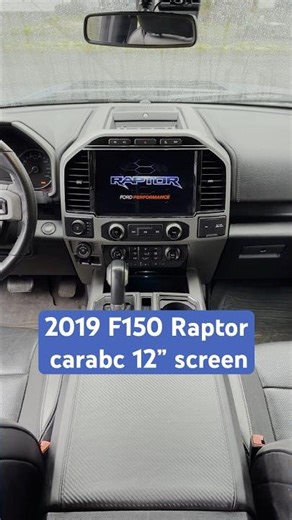 New 12” screen from carabc for 2016-2020 F150s. #f150 #raptor #gen2raptor