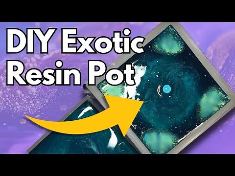 Watch This Resin Plant Pot Come To Life With Stunning Leaf Details! | 393